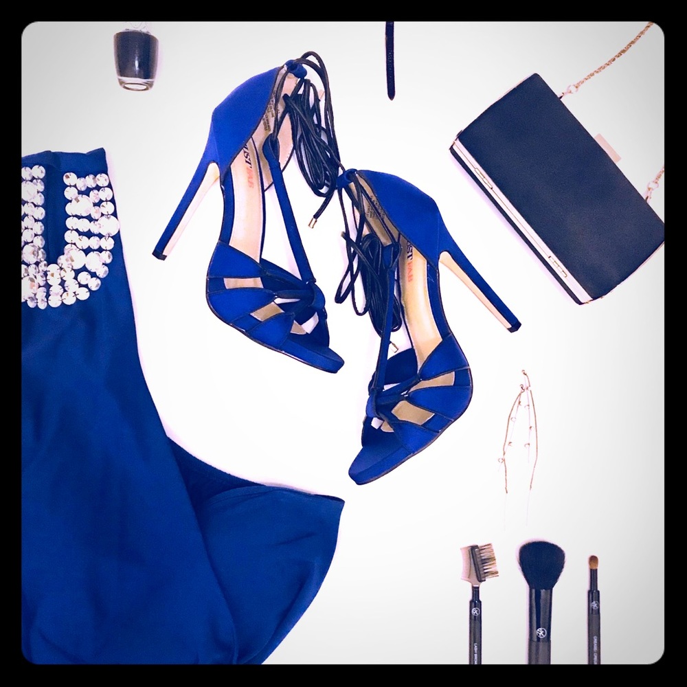 Cobalt T strap Heels